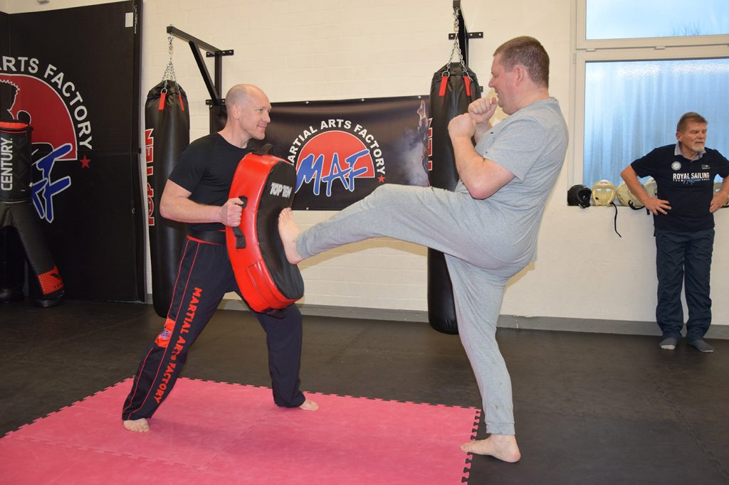 Projekt Kickboxen gegen Parkinson - Training